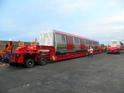 Movilización especializada de vagones de metro